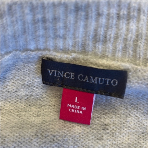 Vince Camuto light gray long sleeve sweater Size L EUC - Picture 6 of 7